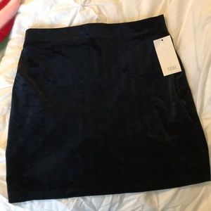 Black Velvet Skirt NWT